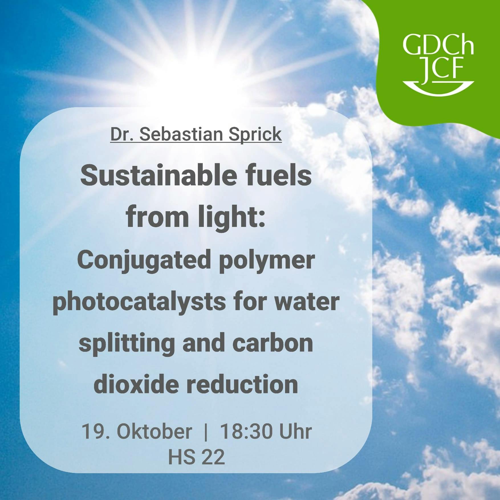 Sustainable fuels from light: Conjugated polymer photocatalysts for water splitting and carbon dioxide reduction