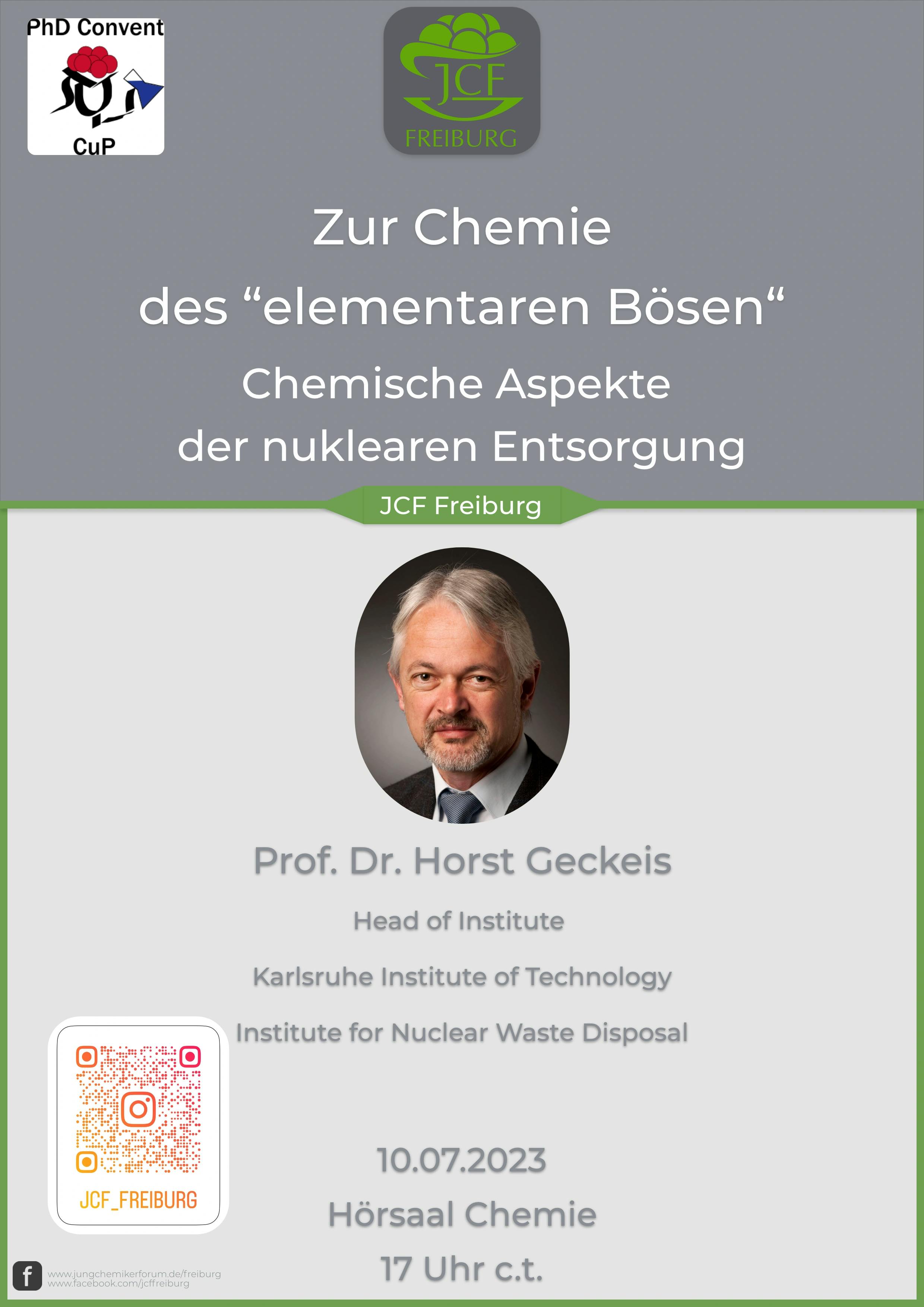 Zur Chemie des "elementaren Bösen"- Chemische Aspekte der nuklearen Entsorgung