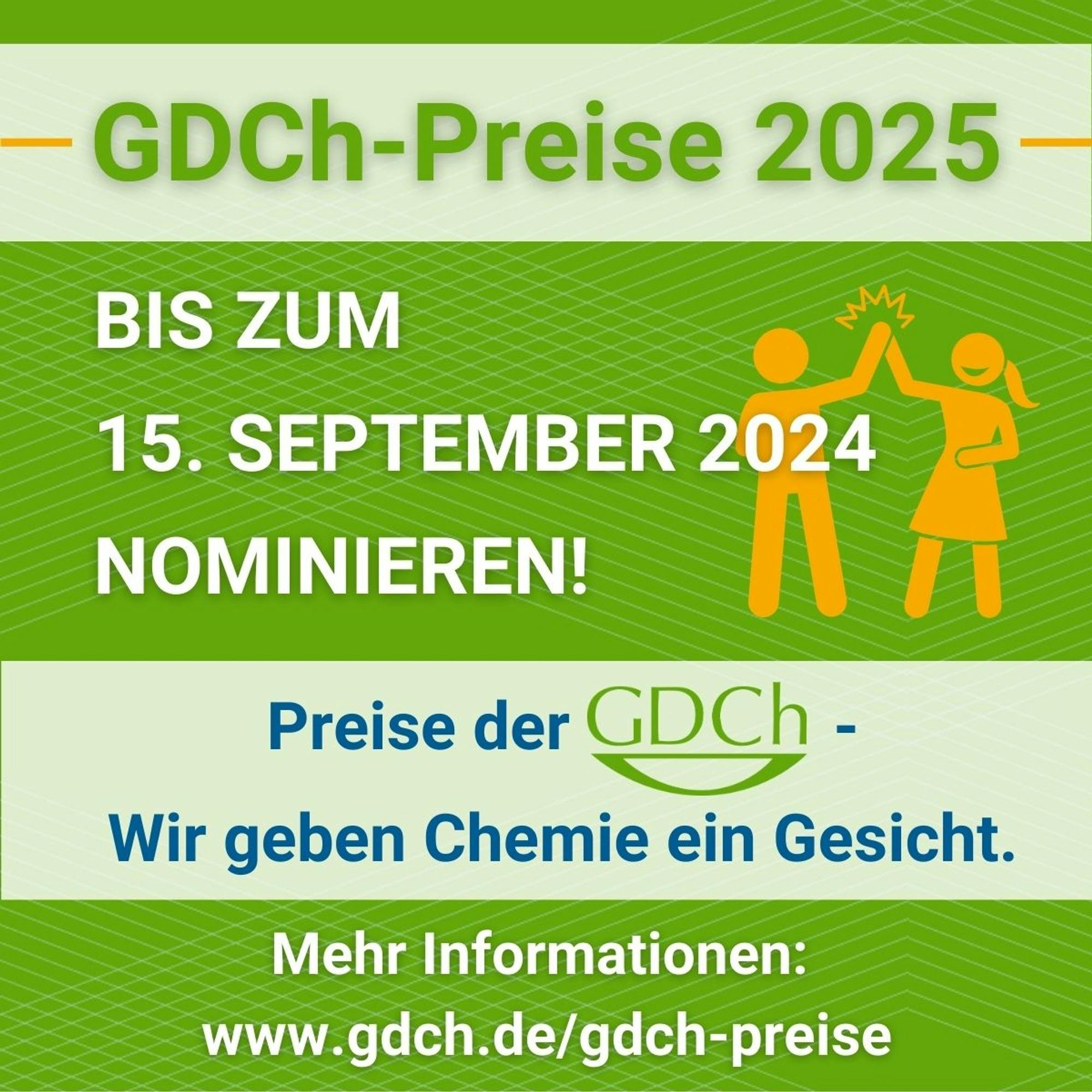 GDCh-Preise 2025 sind ausgeschrieben