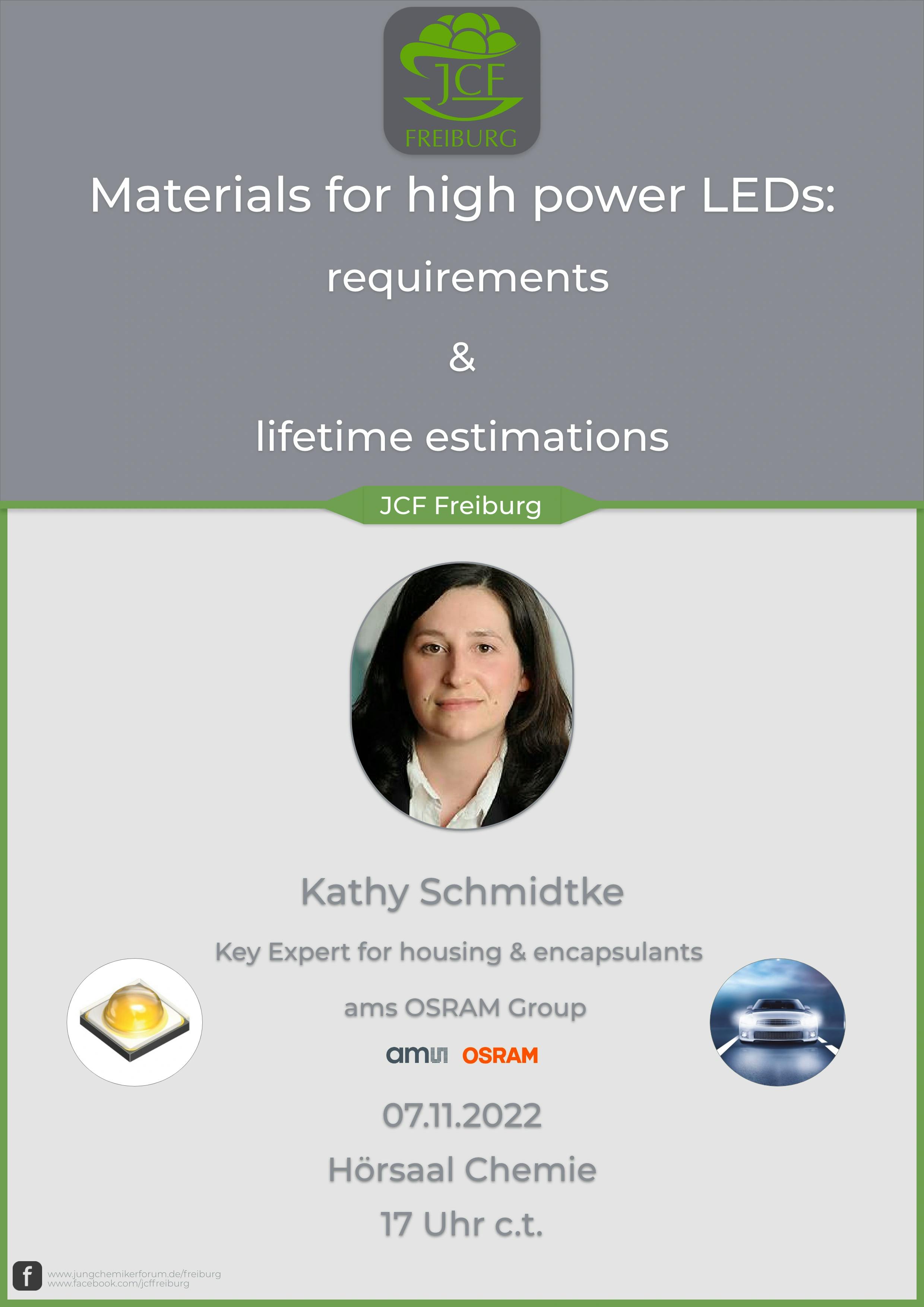 Materials for high power LEDs: Requirements & lifetime estimations