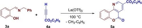 Lanthanum–Catalyzed One–Pot Synthesis of Chromeno–Fused Pyridine/Quinolinone Derivatives