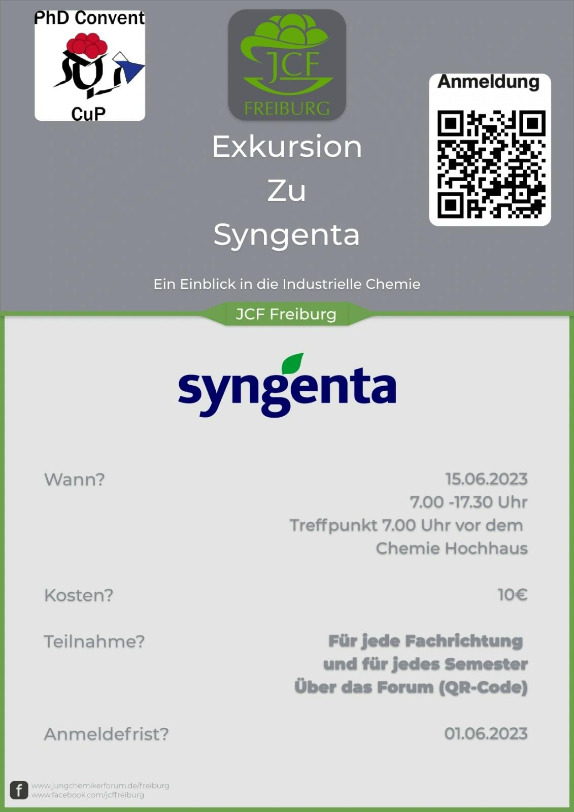 Exkursion zu Syngenta- ein Einblick in die industrielle Chemie