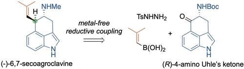 A Short Synthesis of (−)‐6,7‐Secoagroclavine via Metal‐Free Reductive Coupling