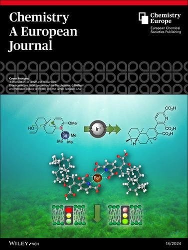 Cover Feature: Enantioselective Total Synthesis of the Morphogen (−)‐Thallusin and Mediated Uptake of Fe(III) into the Green Seaweed Ulva (Chem. Eur. J. 18/2024)