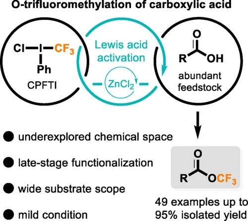 O‐Trifluoromethylation of Carboxylic Acids via the Formation and Activation of Acyloxy(phenyl)trifluoromethyl‐λ3‐Iodanes