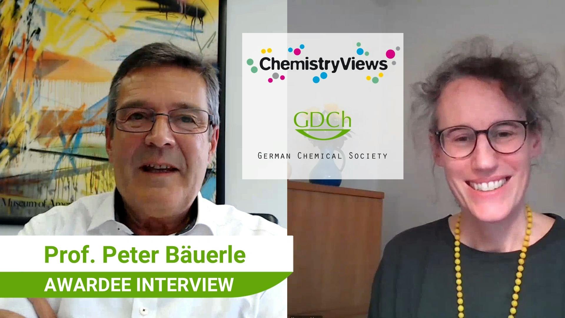 “Nothing is easier than create new molecules.”—Awardee interview with Peter Bäuerle