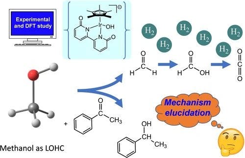 Mechanistic Insights of the Ir‐bipyridonate Catalyzed Aqueous Methanol Dehydrogenation and Transfer Dehydrogenation to Acetophenone: Experimental and DFT Study