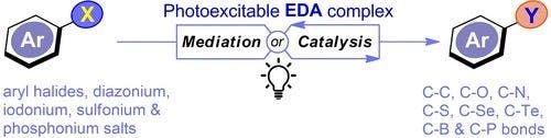 Transition Metal and Photocatalyst Free Arylation via Photoexcitable Electron Donor Acceptor Complexes:Mediation and Catalysis