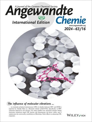 Inside Cover: Significance of Vibronic Coupling that Shapes Circularly Polarized Luminescence of Double Helicenes (Angew. Chem. Int. Ed. 16/2024)