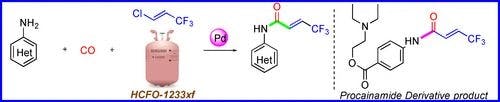Palladium Catalyzed Carbonyl Amination of Fluorinated Olefins for Synthesis of α‐CF3‐Acrylamides