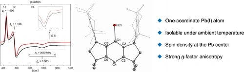 An Isolable One‐Coordinate Lead(I) Radical with Strong g‐Factor Anisotropy