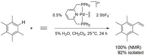 Acid‐Free Intermolecular Hydroarylation of Acetylene Catalyzed by Dicationic Palladium(II) and Platinum(II) Ethylene Complexes