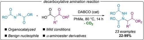 Decarboxylative Amination of SMAHOs by Dialkyl Azodicarboxylates