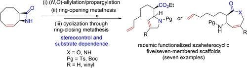 Selective Transformation of 1,3‐Cyclooctadiene into Novel Functionalized Azaheterocycles, β‐Amino Esters, and Lactams by Means of Ring‐Rearrangement Metathesis