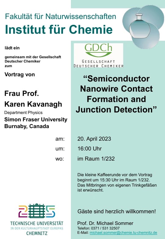 “Semiconductor NanowireContact Formation and Junction Detection”