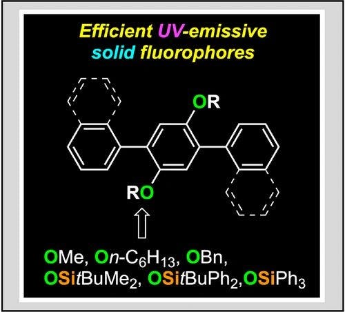 Efficient Solid‐State Ultraviolet Emission of 2′,5′‐Dioxy‐p‐terphenyls